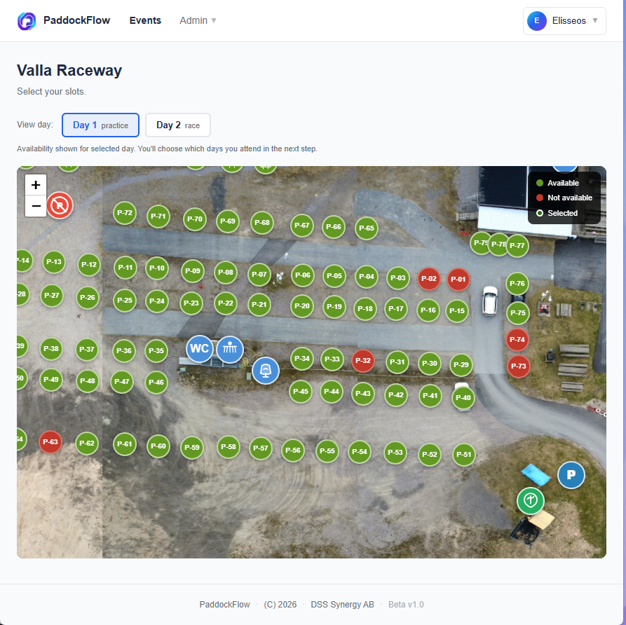 PaddockFlow homepage preview