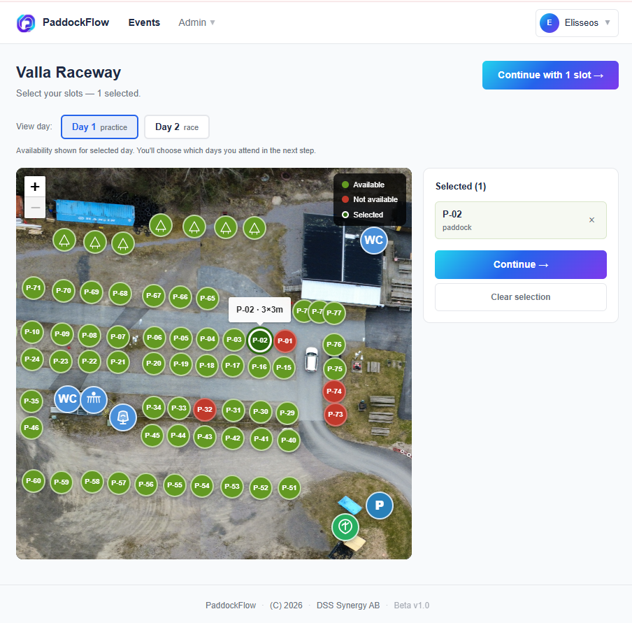 PaddockFlow map view
